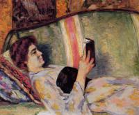 Guillaumin, Armand - Portrait of Marguerite Guillaumin Reading